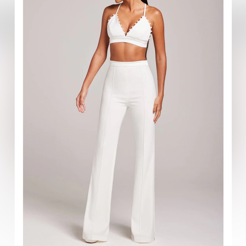 NADINE MERABI Charlotte White Pants